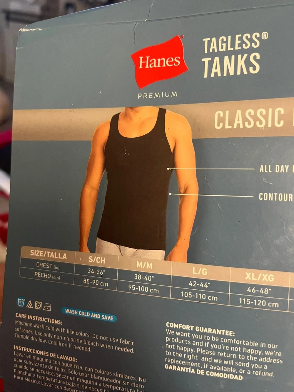 Hanes Premium Classic Fit Tagless Tanks - Black & Gray (5-Pack)